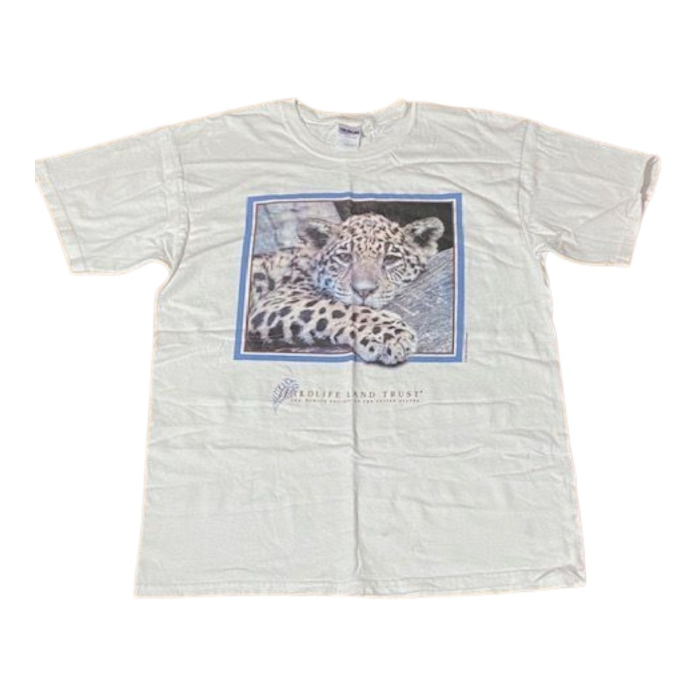 2008 Gildan Heavy Tee Nature T-Shirt‎ Size Large Graphic Print White A8